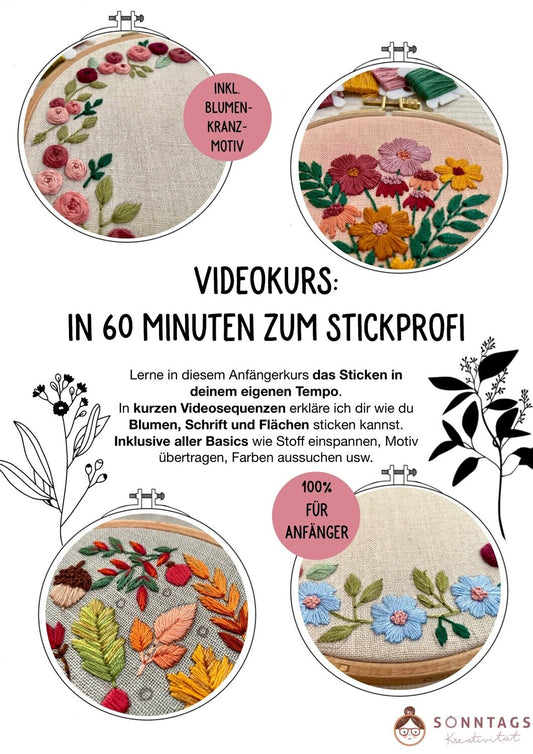 Videokurs: In 60 Minuten zum Stickprofi