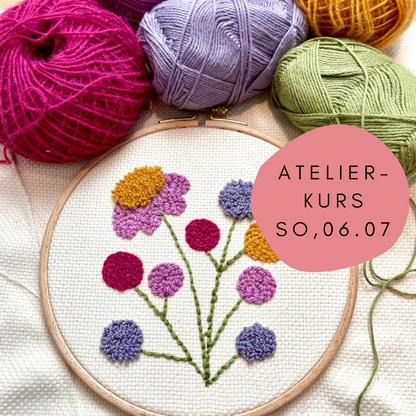 Sticken lernen mit der Punch Needle: So, 06.07 ab 14 Uhr