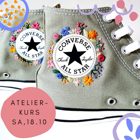 Stickkurs Düsseldorf 18.10 – Kreativer Workshop zum Kleidung besticken