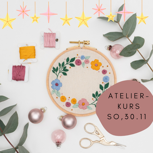 Das große Adventssticken in Düsseldof 30.11 - wir sticken Weihnachtsgeschenke
