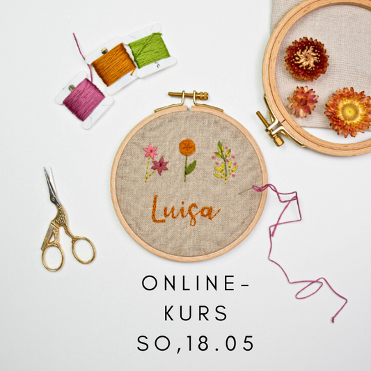 Onlinekurs: Sticken lernen für Anfänger:innen am So, 18.05 ab 17.00 Uhr
